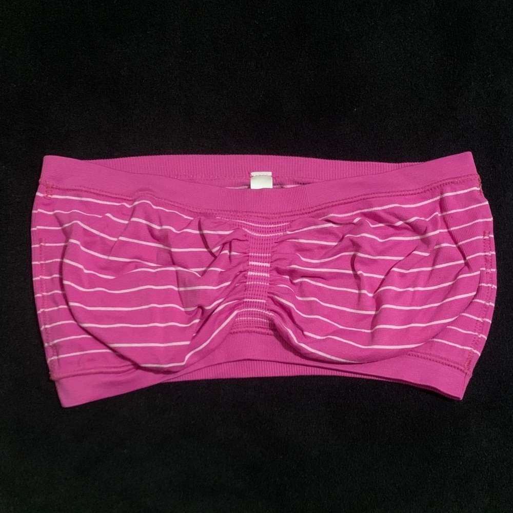 St. Eve Vintage Y2K Striped Bandeau Bra XL